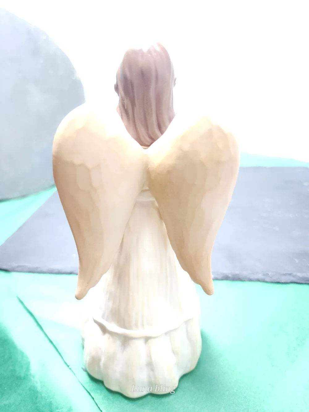 Angel Figurine Home Party Decor in Cream and Gold - Unbranded